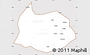 Classic Style Simple Map of Xin Xian, cropped outside