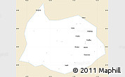 Classic Style Simple Map of Xin Xian, single color outside