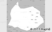 Gray Simple Map of Xin Xian