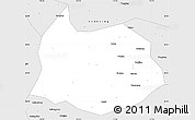 Silver Style Simple Map of Xin Xian