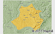 Savanna Style 3D Map of Xing Xian