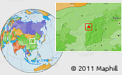 Political Location Map of Xing Xian