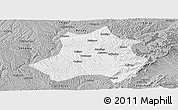 Gray Panoramic Map of Xing Xian