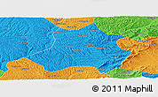 Political Panoramic Map of Xing Xian