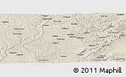 Shaded Relief Panoramic Map of Xing Xian