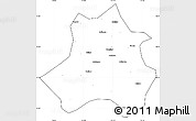 Blank Simple Map of Xing Xian, cropped outside
