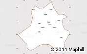Classic Style Simple Map of Xing Xian, cropped outside