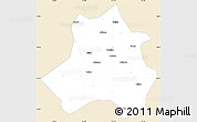 Classic Style Simple Map of Xing Xian, single color outside