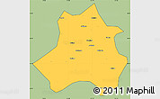 Savanna Style Simple Map of Xing Xian, cropped outside