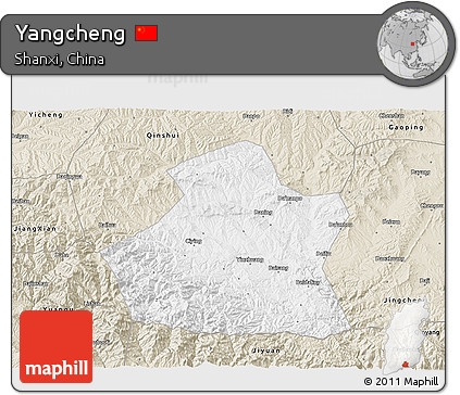 Classic Style 3D Map of Yangcheng