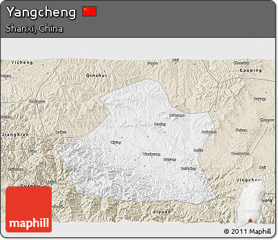Classic Style 3D Map of Yangcheng