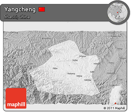 Gray 3D Map of Yangcheng