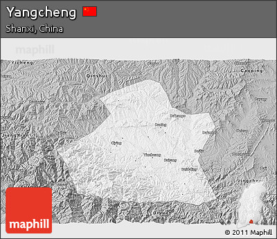 Gray 3D Map of Yangcheng