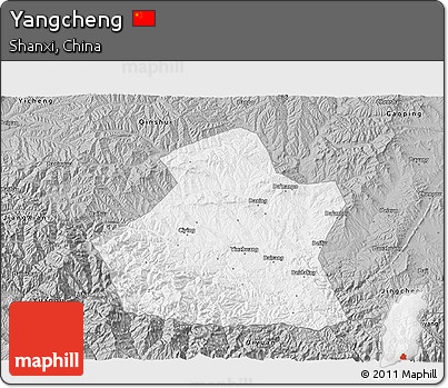 Gray 3D Map of Yangcheng