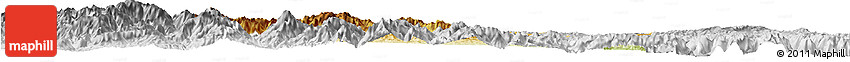 Physical Horizon Map of Yangcheng, lighten, desaturated Physical Horizon Map of Yangcheng, lighten, desaturated