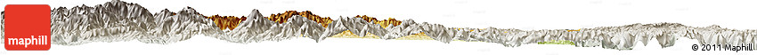 Physical Horizon Map of Yangcheng, lighten, semi-desaturated