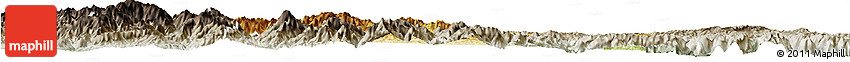 Physical Horizon Map of Yangcheng, semi-desaturated