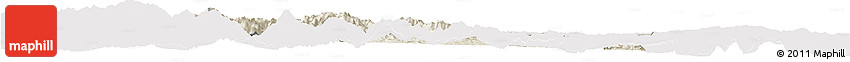 Shaded Relief Horizon Map of Yangcheng, cropped outside
