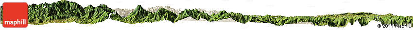 Shaded Relief Horizon Map of Yangcheng, satellite outside Shaded Relief Horizon Map of Yangcheng, satellite outside