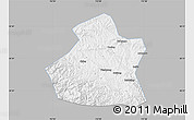 Gray Map of Yangcheng, single color outside
