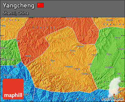 Political Map of Yangcheng
