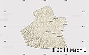 Shaded Relief Map of Yangcheng, cropped outside