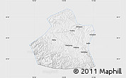 Silver Style Map of Yangcheng, single color outside