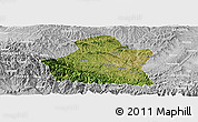 Satellite Panoramic Map of Yangcheng, lighten, desaturated