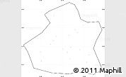 Blank Simple Map of Yangcheng, cropped outside, no labels