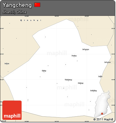 Classic Style Simple Map of Yangcheng