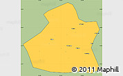 Savanna Style Simple Map of Yangcheng, cropped outside