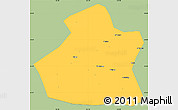 Savanna Style Simple Map of Yangcheng, single color outside