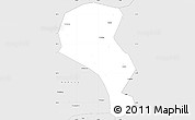 Silver Style Simple Map of Yanggao