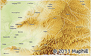 Physical 3D Map of Yicheng