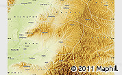 Physical Map of Yicheng