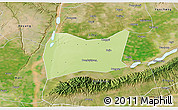 Physical 3D Map of Yongji, satellite outside