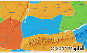 Political 3D Map of Yongji