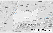 Silver Style 3D Map of Yongji