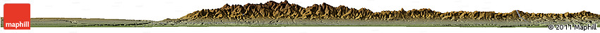 Physical Horizon Map of Yongji, darken