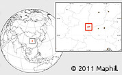 Blank Location Map of Yongji