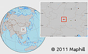 Gray Location Map of Yongji