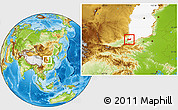 Physical Location Map of Yongji, highlighted parent region