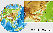 Physical Location Map of Yongji