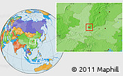 Political Location Map of Yongji