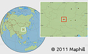 Savanna Style Location Map of Yongji