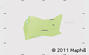 Physical Map of Yongji, cropped outside