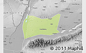 Physical Map of Yongji, desaturated