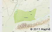 Physical Map of Yongji, lighten