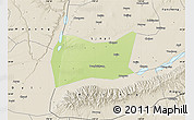 Physical Map of Yongji, shaded relief outside