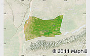 Satellite Map of Yongji, lighten